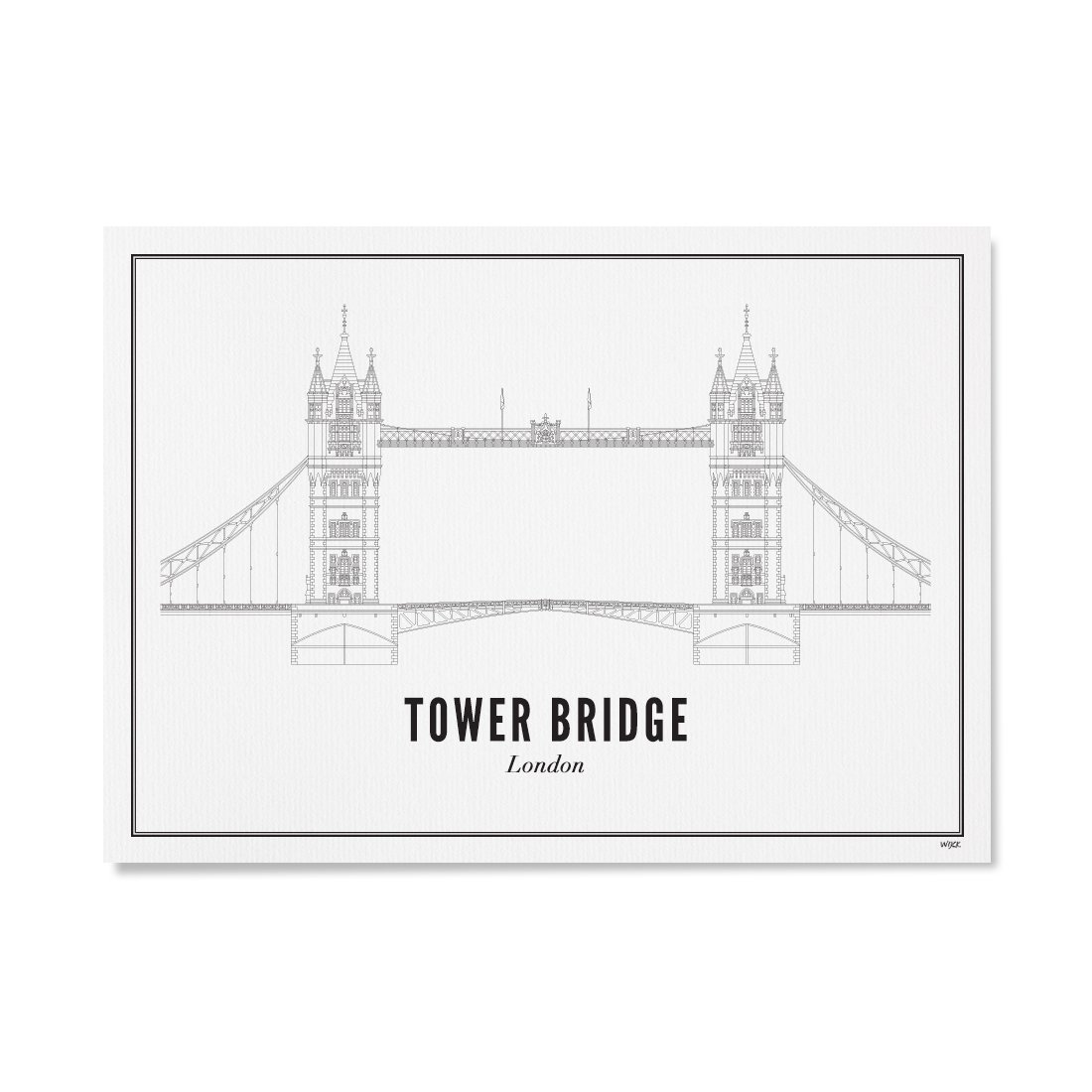 Poster of London - Tower Bridge | WIJCK.